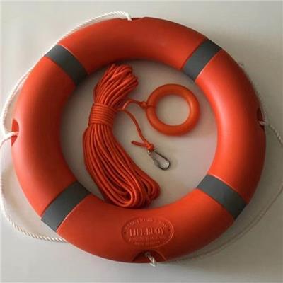 船用救生圈成人救生泡沫游泳2.5KG加厚实心国标塑料聚乙烯救生圈