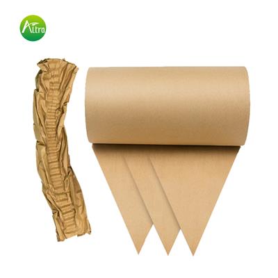 牛皮纸垫包装物流纸垫填充防震纸条环保可降解缓冲褶皱牛皮纸垫