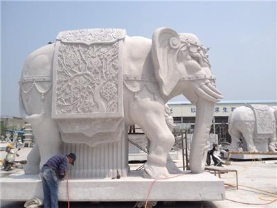惠安海亨石雕手工雕刻动物石雕大象石雕