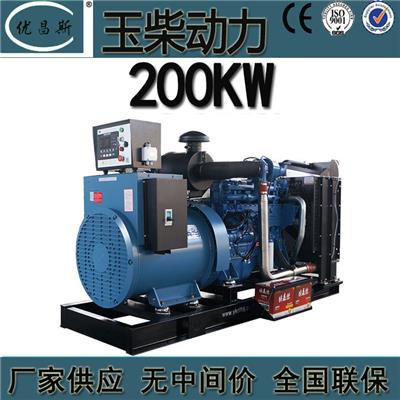 厂家现货 200KW玉柴发电机组YCDV10D-300全铜无刷柴油发电机