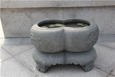惠安海亨石业供应仿古雕塑庭院荷花缸