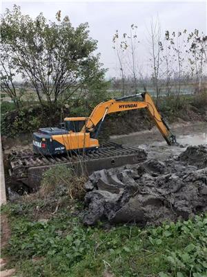 水上挖掘机出租 河道清理淤泥使用