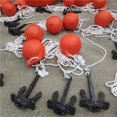 海上警示塑料尼龙绳串联浮球 聚乙烯浮漂 PE浮子