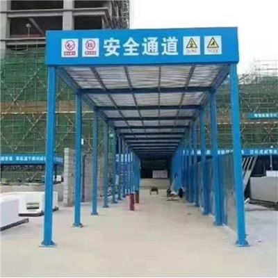 天津河东区定制化钢筋防护棚双层防砸 套丝机棚生产厂家
