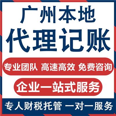 广州企业代理记账报税 财税申报 一对一服务