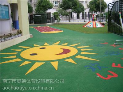 南宁奥朝体育幼儿园塑胶地板生产与施工一体化