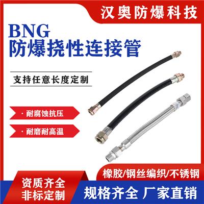 BNG防爆挠性连接管DN20橡胶软管1米防爆绕线管6分1寸穿线管金属管