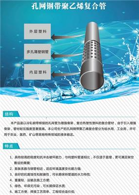 东泰管业云南四川贵州供应孔网钢带钢骨架PERT复合管