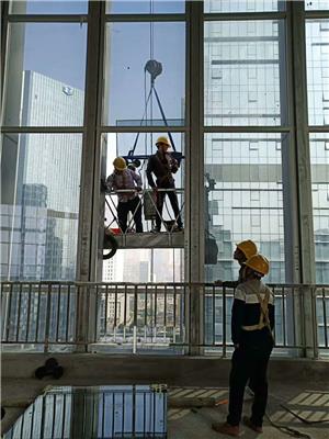 广州吊装玻璃工程 高空蜘蛛人作业 东邦建筑清洗
