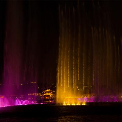 怀化多维音乐喷泉设计 彩色灯光 支持定制