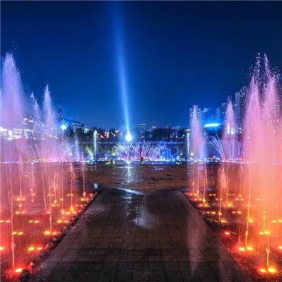 贵州喷泉设计厂家_广场程控喷泉安装|施工|案例-小篮天环境