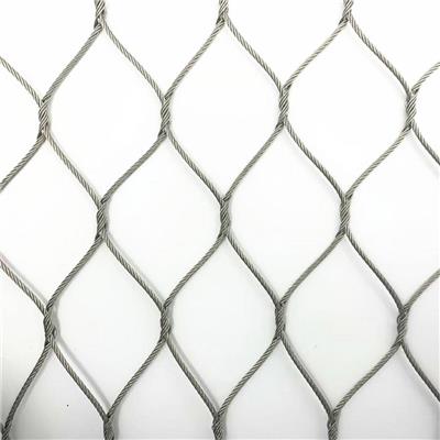 304不锈钢丝绳动物园围网 编织钢丝防护网