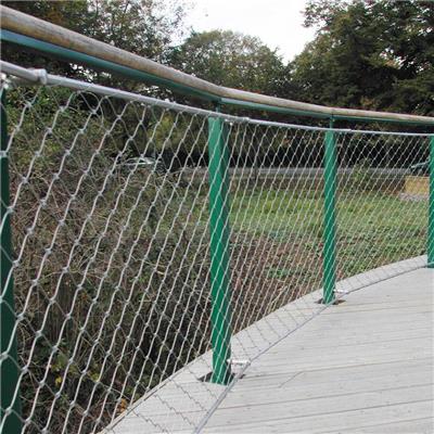 304不锈钢绳网护栏 桥梁护栏网