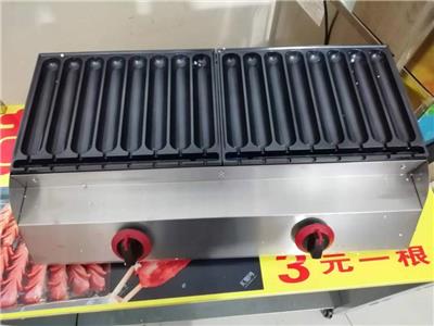 网红折叠摆摊烤肠机 双接油槽16排燃气流动烤香肠设备