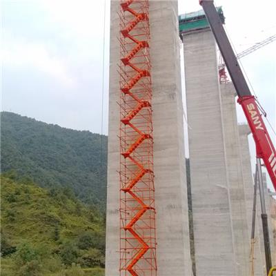 圆管组合式安全爬梯桥梁施工手脚架梯笼 挂网式安全防护爬梯广东