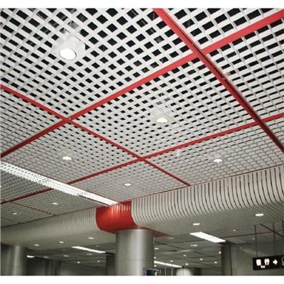 北京铝格栅 铝方通格栅吊顶 定制安装