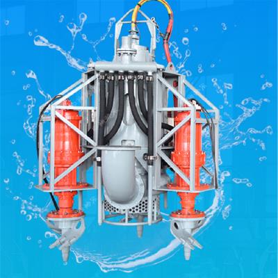 港口堤坝维护潜水泥沙泵 泵体两侧具有绞刀结构的淤泥绞吸泵 向着梦想奋斗
