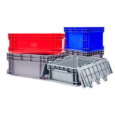 西安EU欧式物流箱400-230车间流通塑料箱配件箱