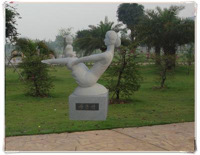 惠安海亨石业供应城市广场人物抽象石雕 石雕抽象雕塑定制