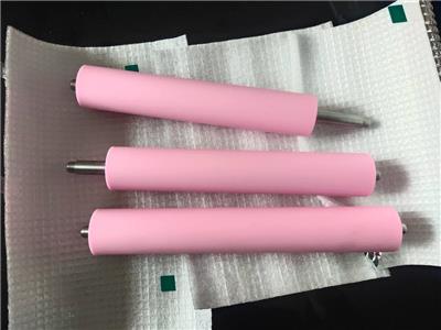 供应 膜片清洁机用粘尘轮 扩散片 偏光片膜材清洁辊 粉色订制