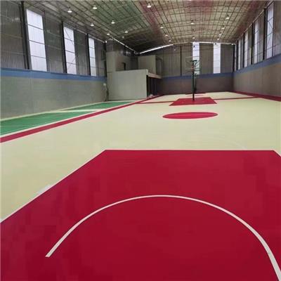塑胶篮球场 湛江硅pu篮球场材料 耐磨性好