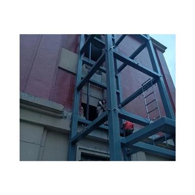 江苏免打胶钢结构井道施工 积木式钢结构加装电梯井道 3年专注钢结构设计