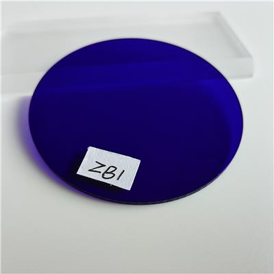 振华紫色光学玻璃滤光片ZB1/B-39选择吸收型滤光片
