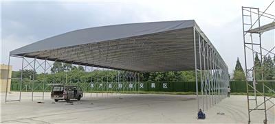 钢结构加工厂区高空大型电动伸缩雨棚抗风抗雨谊美琪优建材
