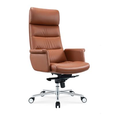 现代简约细纹西皮电脑椅家用真皮办公可躺老板椅升降会议大班椅SY-297A