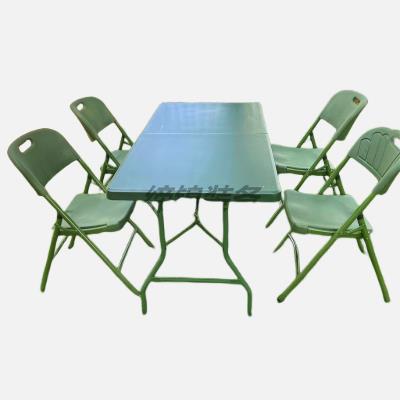 兵耀DJ-CSZ022野战吹塑桌吹塑折叠桌 聚乙烯工程塑料