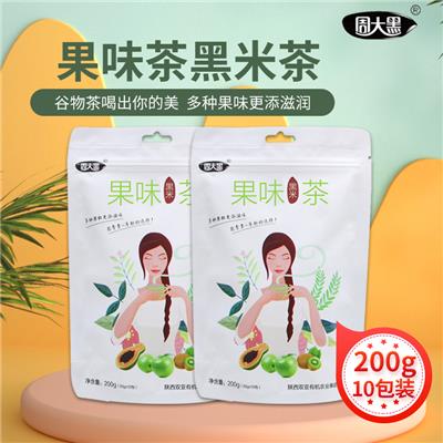 陕西周大黑果味黑米茶生产厂家 双亚粮油工贸有限公司果味黑米茶