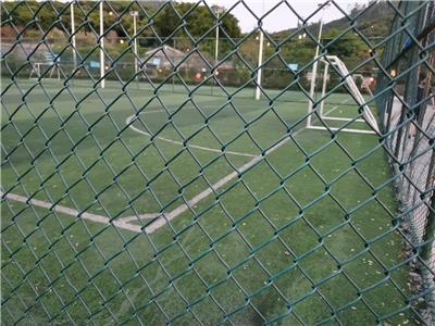 广州学校篮球场护栏足球体育场学校运动场菱形勾花5*5cm铁丝网隔离围栏球场围网