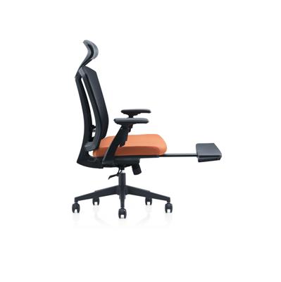 黑色高背带头枕带伸缩脚踏办公家用电脑座椅人体工学椅旋转升降老板椅电竞椅子SY-267A-KT