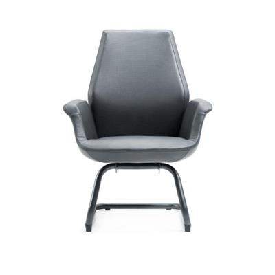 荔枝纹西皮现代简约座感舒适皮椅主管经理老板弓形椅办公椅SY-241C