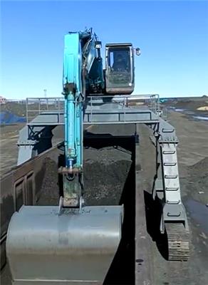 定制各规格挖掘机大长腿 卸煤卸料设备 四条腿加高底盘改装