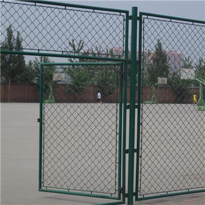 运动场勾花网围栏 体育场护栏网 包塑丝勾花网球场围栏网