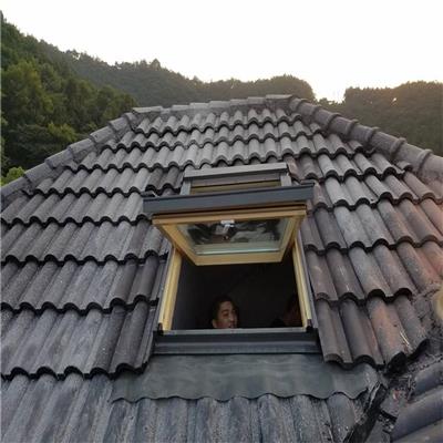 无缝焊接排烟天窗 天井斜屋顶窗消防排烟通风