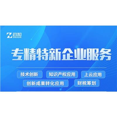 天津市级专精特新中小企业认定代理机构