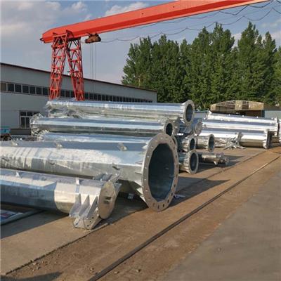 供应漳州市电力钢杆 10KV高压钢管杆价格 输电钢杆定制