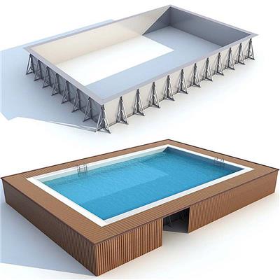 拆装式泳池 可拆装式泳池 拼装式亲子体验馆 拆装钢架泳池