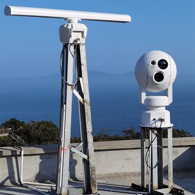 海岸线海域船舶雷达扫描光电追踪监控系统