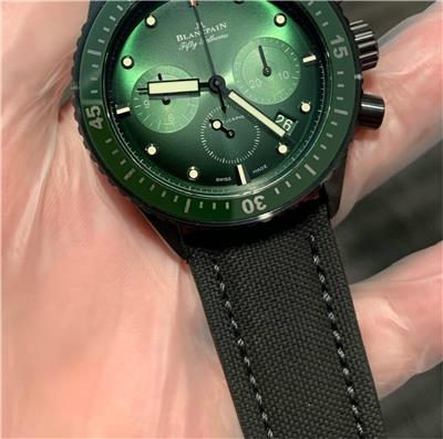 准新 宝珀五十噚系列5200-0153-B52A 极光绿 腕表