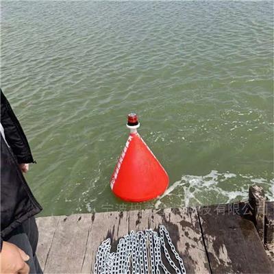 航道沙滩施工防搁浅警示船只浮体 直径1.2米圆柱形带灯定位航道浮标