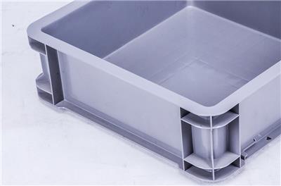 重庆欧式物流箱340-120塑料四方箱机械五金电子零件存放箱