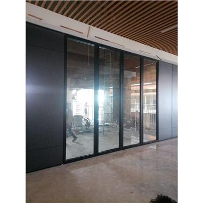 肇庆黑色玻璃框折叠门 现场设计方案