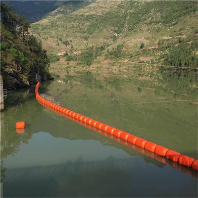 水上直径30公分长一米拦污塑料浮筒 河道警示拦截浮漂浮排