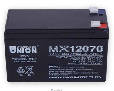 UNION友联蓄电池MX121000 12V100AH 直流屏EPS电源