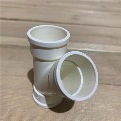 瑞光牌PVC-u排水三通φ110斜三通管件 45度角等径斜三通