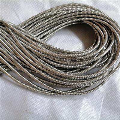 仪表穿线电缆保护套Φ6 不锈钢304单扣金属波纹管