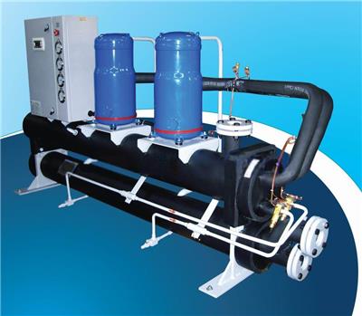 河南濮阳市 涡旋式水地源热泵机组 中央空调涡旋式螺杆式水源热泵机